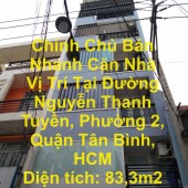 Chính Chủ Bán Nhanh Căn Nhà Vị Trí Tại Đường Nguyễn Thanh Tuyền, Phường 2, Quận Tân Bình,  HCM